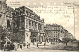 T2 1903 Budapest VI. Opera, Lóvasút, Opera Kávéház. Kiadja Divald Károly 88. Sz. - Sin Clasificación