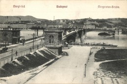 T2 1913 Budapest XIII. Margitsziget, Margit Híd, Villamosok, Uszály - Ohne Zuordnung