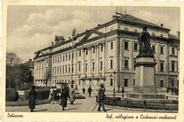 T2/T3 Debrecen, Református Kollégium, Csokonai Szobor + '1941 Gróf Széchenyi István Születésének 150. évfordulója' So. S - Ohne Zuordnung