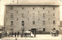 * T3 ~1908 Vajszló, Vajslovo; Benedek Zsigmond Gőzmalom Telepe, Munkások. Photo  (EB) - Non Classés