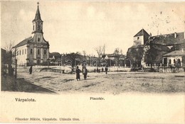 T2 1908 Várpalota, Piactér, Római Katolikus Templom. Kiadja Filszeker Miklós - Sin Clasificación