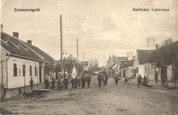 T2 1915 Zalaszentgrót, Batthyány Lajos Utca, üzletek. Kiadja Nagy Sándor - Non Classés