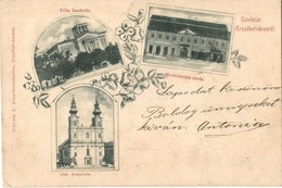 T2/T3 1901 Erzsébetváros, Dumbraveni; Örmény Templom, Mechitarista Zárda, Villa Issekutz. Scholtes A. Kiadása / Armenian - Sin Clasificación