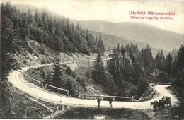 T2/T3 1907 Priszlop-hegység, Prislop (Máramaros, Maramures);  Priszlopi Hegyi Szoros, út. Kiadja Kaufmann Ábr. és Fiai   - Sin Clasificación
