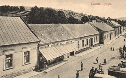 T2 Stájerlak, Staier, Steierdorf; Fő Utca, Piac, Schneitzer áruháza és Kiadása / Main Street, Shop, Market - Non Classés