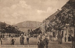 * T2/T3 1917 Székelyudvarhely, Odorheiu Secuiesc; Kossuth Utca Háttérben A Budvárral, Serba Ödön Kiadása / Street View W - Non Classés