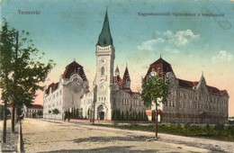 ** T2 Temesvár, Timisoara; Kegyes Tanítórendi Gimnázium A Templommal / Piarist High School And Church - Sin Clasificación