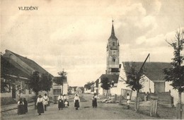 ** T2 Vledény, Vladeni; Ortodox Templom, Utcakép, Gémeskút, Folklór. Fotograf. Atelier G. & G. Greiner / Romanian Orthod - Sin Clasificación