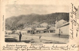 T2/T3 1901 Zalatna, Zlatna; Utcakép, üzletek. Kiadja Folbert Vilmos / Street View, Shops (EK) - Sin Clasificación