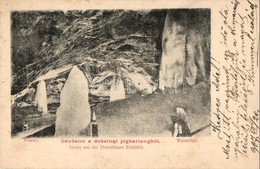 T2 1907 Dobsina, Jégbarlang, Vízesés, Belső / Eishöhle / Ice Cave Interior, Waterfall - Ohne Zuordnung