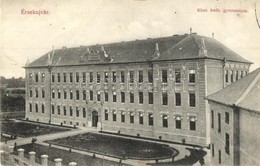 T3 Érsekújvár, Nové Zámky; Közs. Katolikus Gimnázium. Conlegner és Fia Kiadása / Catholic Gymnasium, School (fa) - Unclassified