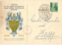 T2/T3 1938-1943 Kassa, Kosice; Kassa Sz. Kir. Város Felszabadulásának ötödik évfordulója Emlékére. Kiadja A Cassovia Bél - Sin Clasificación