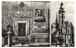 T2 Kassa, Kosice; II. Rákóczi Ferenc Emlékmű és A Dóm. Kiadja Fried / Monument Of Francis II Rákóczi And The Cathedral - Non Classés