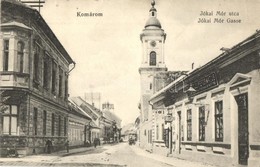 T2/T3 1915 Komárom, Komárno; Jókai Mór Utca, Református Templom, Szloboda János üzlete. L. H. Pannonia 198. / Street Vie - Sin Clasificación