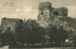 T2/T3 Léva, Levice; Hrad / Várrom. Kiadja Dobrowitzky János / Castle Ruins (EK) - Non Classés