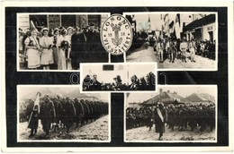 T2 1938 Losonc, Lucenec; Bevonulás, Honleányok. Kiadja Fenyves Andor / Entry Of The Hungarian Troops, Compatriot Women - Non Classés