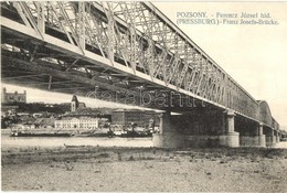 T2/T3 Pozsony, Pressburg, Bratislava; Ferenc József Híd / Franz Josefs-Brücke / Bridge (EK) - Non Classés