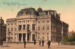 T2/T3 1909 Pozsony, Pressburg, Bratislava; Városi Színház / Theater (EK) - Non Classés