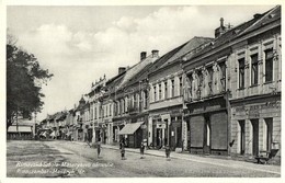 ** T1/T2 Rimaszombat, Rimavská Sobota; Masarykovo Námestie / Masaryk Tér, Altmann Sámuel, Bata, Csordás, Dickmann, Róth  - Sin Clasificación