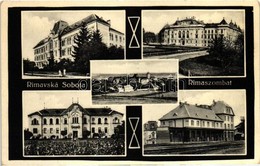 ** T2 Rimaszombat, Rimavska Sobota; Vasútállomás, Vármegyeház  / Railway Station, County Hall - Non Classés