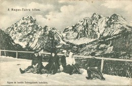 T2/T3 1909 Tátra, Magas Tátra, Vysoké Tatry; Téli élet A Magas Tátrában, Egyes és Kettős Tobogganok Indulása, Szánkózók, - Sin Clasificación