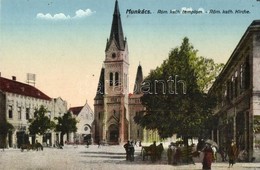 ** T2 Munkács, Mukacheve, Mukacevo; Római Katolikus Templom, Klein üzlete / Catholic Church, Shops - Unclassified