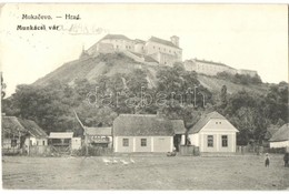 * T2/T3 Munkács, Mukacheve, Mukacevo; Hrad / Vár, Gémeskút. Kiadja Nagy Albert / Castle, Well, Shadoof (EK) - Non Classificati