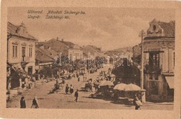 ** T2/T3 Ungvár, Uzshorod, Uzhorod; Námestí Séchenyi-ho / Széchenyi Tér, Piaci árusok, üzletek. Kiadja Székely és Illés  - Non Classificati