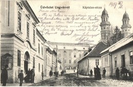 T2/T3 1907 Ungvár, Uzshorod, Uzhorod; Káptalan Utca, Görögkatolikus Templom, Székesegyház. Kiadja Gellis Miksa / Street  - Non Classificati