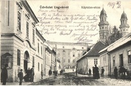 T2/T3 1907 Ungvár, Uzshorod, Uzhorod; Káptalan Utca, Görögkatolikus Templom, Székesegyház. Kiadja Gellis Miksa / Street  - Sin Clasificación