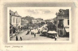 T2/T3 Ungvár, Uzshorod, Uzhorod; Széchenyi Tér, Utcai árusok, Piac, Gellis Miksa Kiadása / Square, Market With Vendors - Unclassified