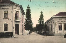 T2 1916 Palánka, Bácska-Palánka, Backa Palanka; Attila Utca, Szálloda, Kerékpáros. Kiadja Gruda Pál 255. / Street View,  - Non Classificati