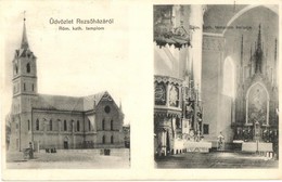 T2 1913 Rezsőháza, Knicanin; Római Katolikus Templom, Belső, Oltár / Catholic Church, Interior, Altar - Non Classificati