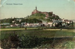 T2/T3 1912 Németújvár, Güssing; Vár, Látkép. Kiadja J. Salvachrist / Burg / Castle (EK) - Non Classificati