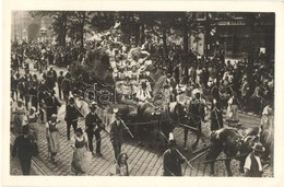 ** T1 1928 Vienna, Wien; X. Deutsches Sängerbundesfest, Festzug, Festwagen 'Erntefest' Burgenland / German Song Festival - Unclassified