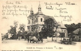 T2 Kraków, Krakau; Kosciol Sw. Floryana / Church, Shop Of Jar. Pollak - Non Classés