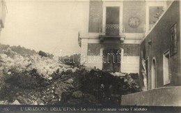 ** T1/T2 Etna, L'Eruzione Dell'Etna, La Lava Si Avanza Verso L'abitato / After The Eruption, Lava Moves Toward The Town - Non Classificati