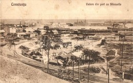 T2/T3 Constanta, Vedere Din Port Cu Silozurile / Port, Harbor, Railway Line, Warehouses (fl) - Zonder Classificatie