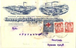 T3 Leskovac, Wool And Cotton Fabrics Factory Advertisement Card (glue Mark) - Sin Clasificación