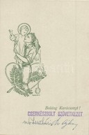 * T1 Boldog Karácsonyt! Cserkészbolt Szövetkezet  / Hungarian Boy Scout Greeting Card For Christmas S: Márton L. - Sin Clasificación
