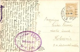 T2/T3 1941 'Csaba' MFTR Gőzös Pecsétje. Bodrog Részlet A Csaba Oldalkerekes Vontató Gőzössel Tokajban / Hungarian Sidewh - Zonder Classificatie