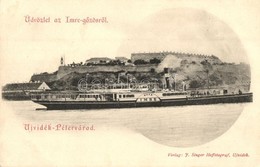 ** T2 Imre MFTR Gőzüzemű Oldalkerekes Személyhajó Újvidéken Péterváradnál / Hungarian Passenger Steamship In Novi Sad - Unclassified