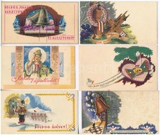 ** * 11 Db RÉGI Bozó Irredenta Kis Alakú üdvözlőkártya / 11 Pre-1945 Hungarian Irredenta Mini Greeting Cards By Bozó (12 - Non Classificati