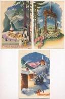 ** * 20 Db RÉGI Bozó Irredenta üdvözlőlap / 20 Pre-1945 Hungarian Irredenta Greeting Art Postcards By Bozó - Non Classificati