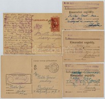 5 Db 1944-es Második Világháborús Zsidó Munkaszolgálatos Lap. 2 Levelezőlap (Bielitz Sándor és Pichler Győző) és 3 Kimar - Unclassified