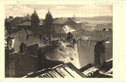 ** T2/T3 Pozsony, Pressburg, Bratislava; Zsinagóga Télen / Synagogue In Winter. O. Knoll 1925, Judaica (EK) - Non Classés