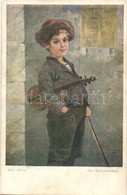 ** T2/T3 Der Bettelmusikant / Jewish Street Violinist Boy. Galerie Wiener Künstler Nr. 803. S: Jos. Süss  (Rb) - Non Classés