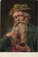 ** T2 Jewish Man With His Treasur Box. Judaica Art Postcard. Carl A.E. Schmidt - Ohne Zuordnung