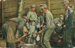 * T2/T3 Weltkrieg 1914-1916. Menage-Verteilung Im Schützengraben An Der Nordostfront / WWI Austro-Hungarian K.u.K. Milit - Non Classés