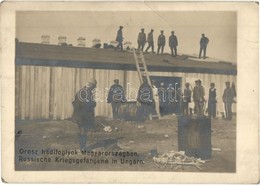 ** T2/T3 Orosz Hadifoglyok Magyarországon / WWI Russian POWs (prisoner Of War) In Hungary. Photo (EB) - Non Classés